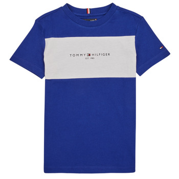 Υφασμάτινα Αγόρι T-shirt με κοντά μανίκια Tommy Hilfiger ESSENTIAL COLORBLOCK TEE S/S Marine