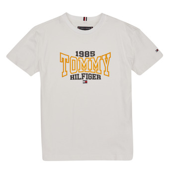 Υφασμάτινα Αγόρι T-shirt με κοντά μανίκια Tommy Hilfiger TOMMY 1985 VARSITY TEE S/S Άσπρο