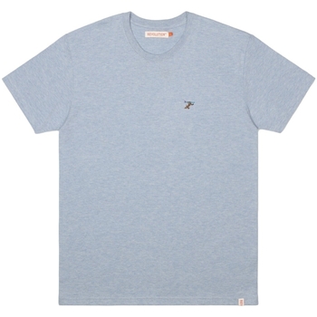 Υφασμάτινα Άνδρας T-shirts & Μπλούζες Revolution Regular T-Shirt 1308 RUN - Light Blue Μπλέ