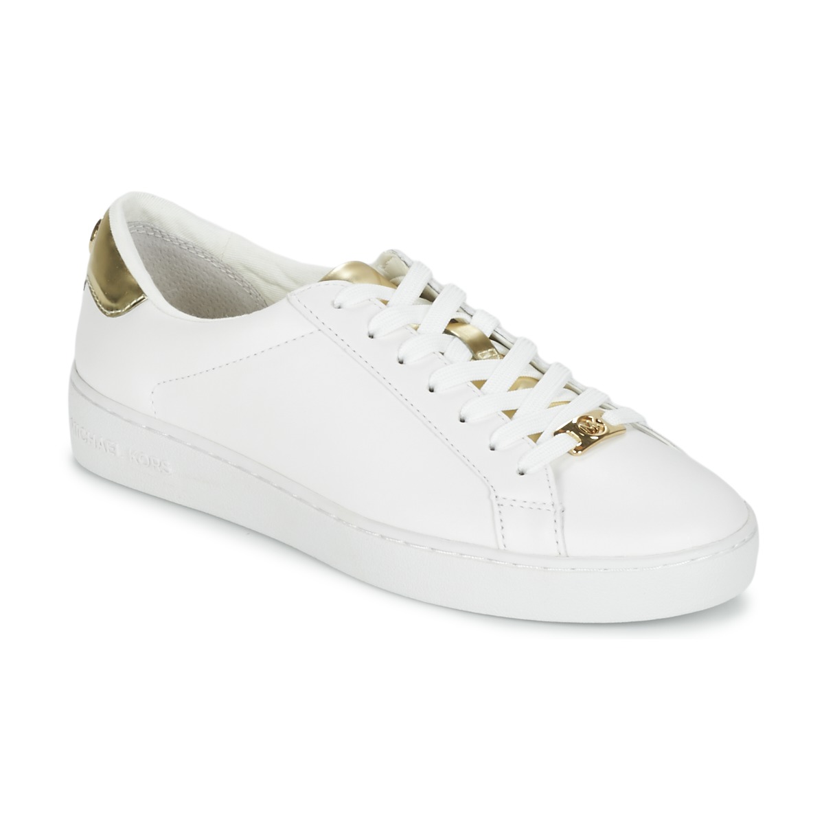 Παπούτσια Γυναίκα Χαμηλά Sneakers MICHAEL Michael Kors IRVING Άσπρο / Dore