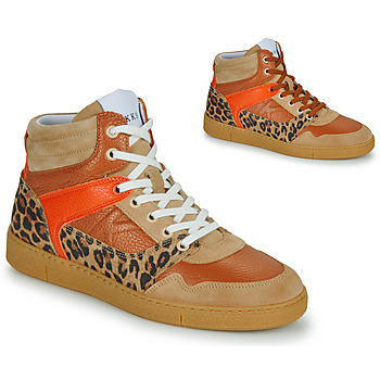 Παπούτσια Γυναίκα Ψηλά Sneakers Ikks BX80075 Beige / Orange