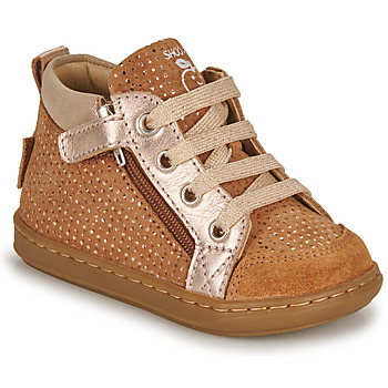 Παπούτσια Κορίτσι Ψηλά Sneakers Shoo Pom BOUBA BI ZIP Brown / Gold