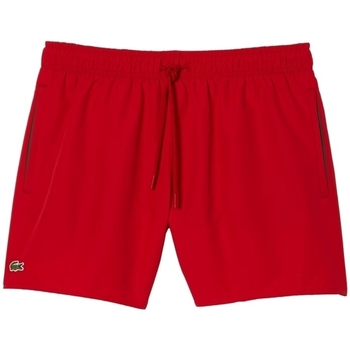 Υφασμάτινα Άνδρας Σόρτς / Βερμούδες Lacoste Quick Dry Swim Shorts - Rouge Vert Red