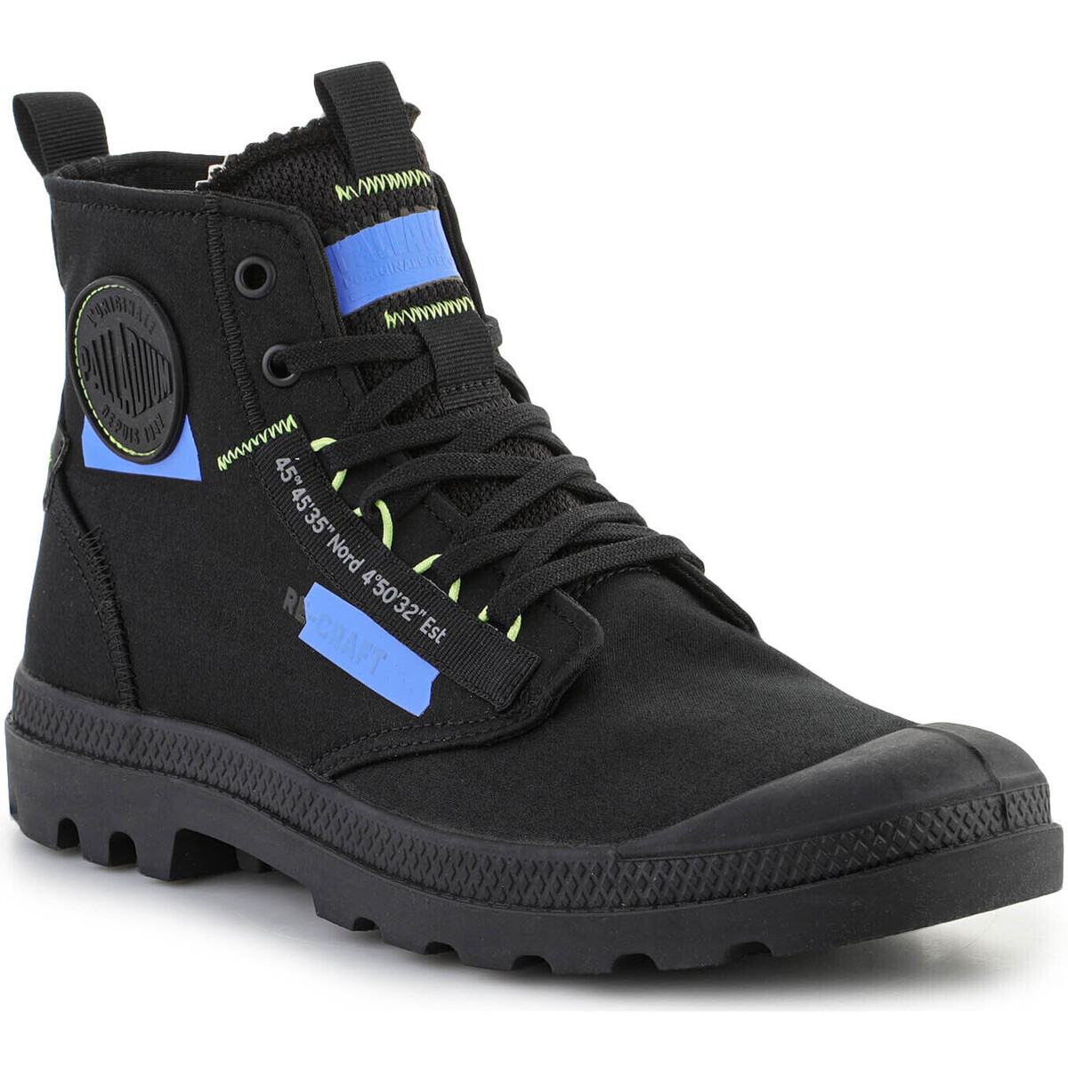 Ψηλά Sneakers Palladium Pampa HI Re-Craft Black/Blue 77220-005-M