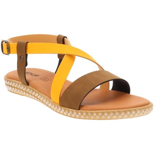 Παπούτσια Γυναίκα Σανδάλια / Πέδιλα Axa -19424A Yellow