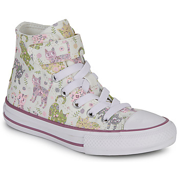 Παπούτσια Κορίτσι Ψηλά Sneakers Converse CHUCK TAYLOR ALL STAR EASY-ON FELINE FLORALS Άσπρο / Multicolour