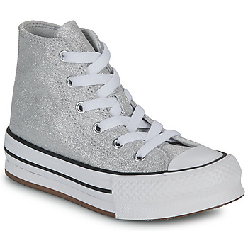Παπούτσια Κορίτσι Ψηλά Sneakers Converse CHUCK TAYLOR ALL STAR EVA LIFT PLATFORM PRISM GLITTER Silver