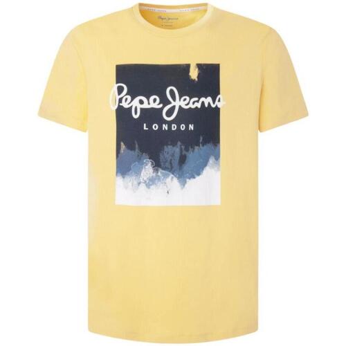 Υφασμάτινα Άνδρας T-shirt με κοντά μανίκια Pepe jeans  Yellow