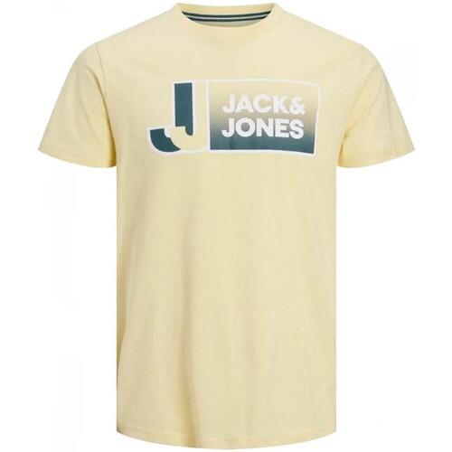 Υφασμάτινα Αγόρι T-shirt με κοντά μανίκια Jack & Jones  Yellow