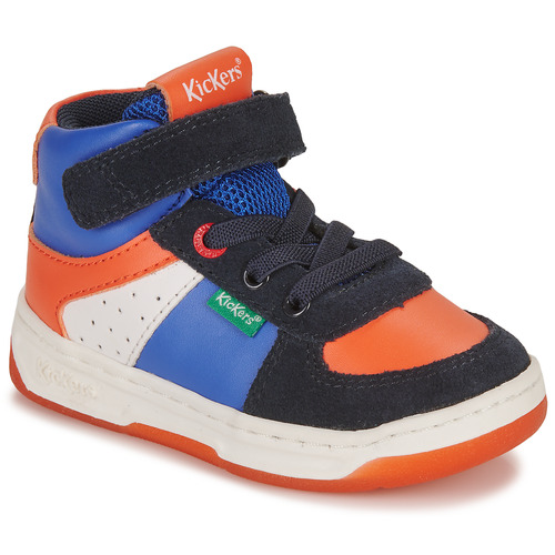 Παπούτσια Αγόρι Ψηλά Sneakers Kickers KICKALIEN Marine / Μπλέ / Orange