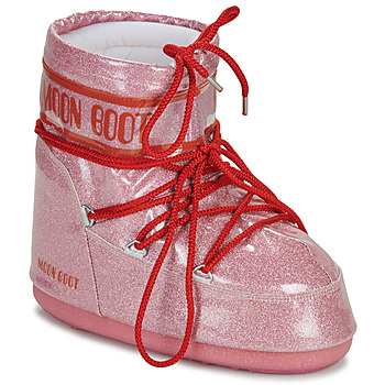 Παπούτσια Γυναίκα Snow boots Moon Boot MB ICON LOW GLITTER Ροζ / Red