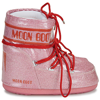Moon Boot MB ICON LOW GLITTER Ροζ / Red