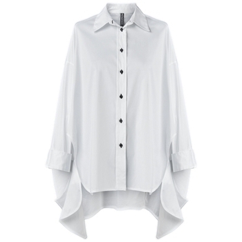 Υφασμάτινα Γυναίκα Μπλούζες Wendy Trendy Camisa 110938 - White Άσπρο