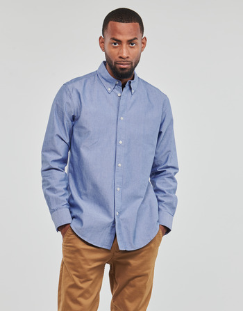 Υφασμάτινα Άνδρας Πουκάμισα με μακριά μανίκια Esprit oxford shirt Μπλέ