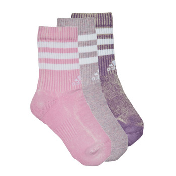 Αξεσουάρ Γυναίκα Αθλητικές κάλτσες  Adidas Sportswear 3S C CRW WASH3P Violet / Ροζ
