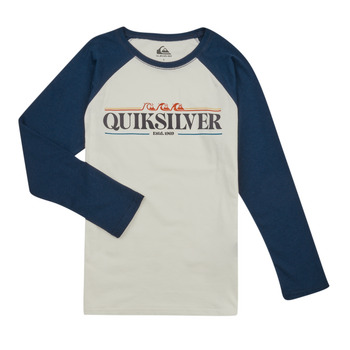 Υφασμάτινα Αγόρι Μπλουζάκια με μακριά μανίκια Quiksilver RAGLAN LS Άσπρο