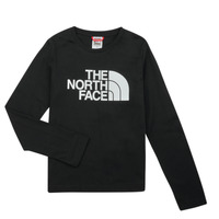 Υφασμάτινα Παιδί Μπλουζάκια με μακριά μανίκια The North Face Teen L/S Easy Tee Black