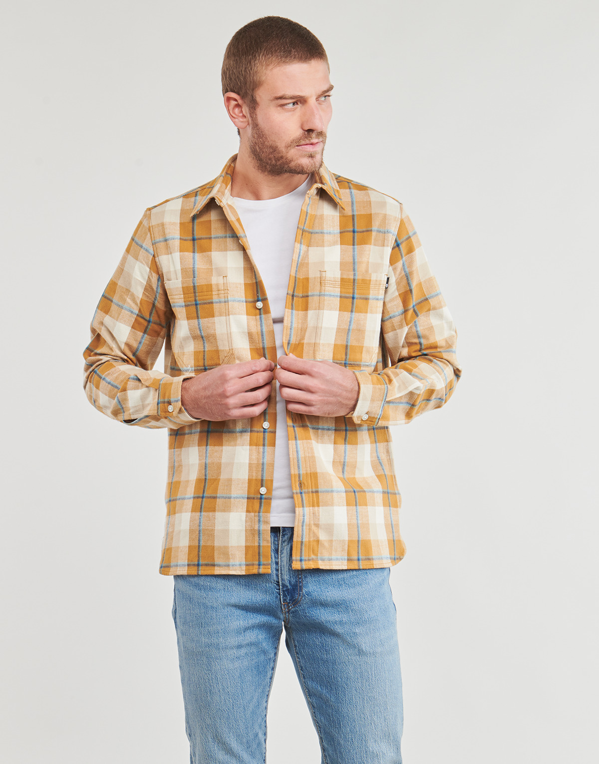 Υφασμάτινα Άνδρας Πουκάμισα με μακριά μανίκια Timberland Windham Heavy Flannel Shirt Regular Multicolour