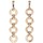 Ρολόγια & Kοσμήματα Γυναίκα Σκουλαρίκια Luna Collection 70101 Gold