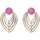 Ρολόγια & Kοσμήματα Γυναίκα Σκουλαρίκια Luna Collection 70108 Violet