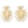 Ρολόγια & Kοσμήματα Γυναίκα Σκουλαρίκια Luna Collection 65348 Gold