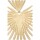 Ρολόγια & Kοσμήματα Γυναίκα Σκουλαρίκια Luna Collection 65348 Gold
