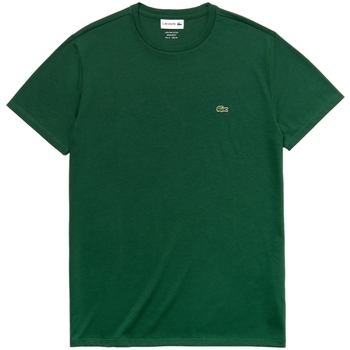 Υφασμάτινα Άνδρας T-shirts & Μπλούζες Lacoste Pima Cotton T-Shirt - Vert Green