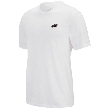 Υφασμάτινα Άνδρας T-shirts & Μπλούζες Nike M NSW CLUB TEE Άσπρο