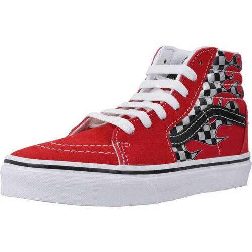 Παπούτσια Αγόρι Χαμηλά Sneakers Vans SK8-HI REFLECT CHECK FLAME Red