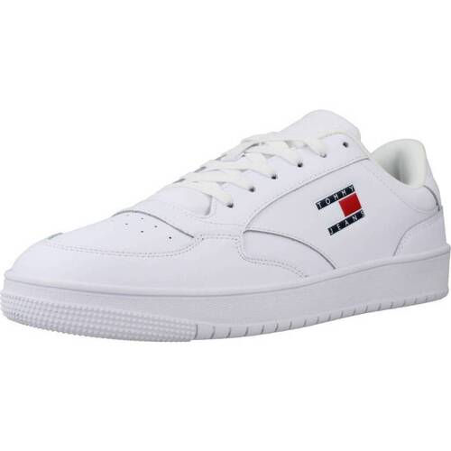 Παπούτσια Άνδρας Sneakers Tommy Jeans RETRO LEATHER Άσπρο
