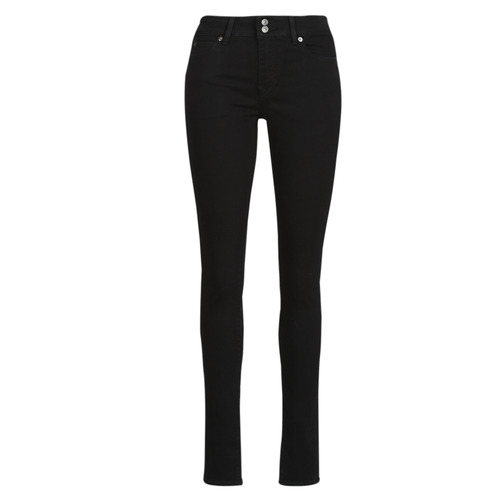 Υφασμάτινα Γυναίκα Skinny jeans Levi's 711 DOUBLE BUTTON Black