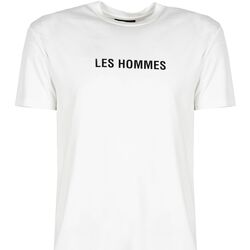 Υφασμάτινα Άνδρας T-shirt με κοντά μανίκια Les Hommes LF224302-0700-1009 | Grafic Print Άσπρο