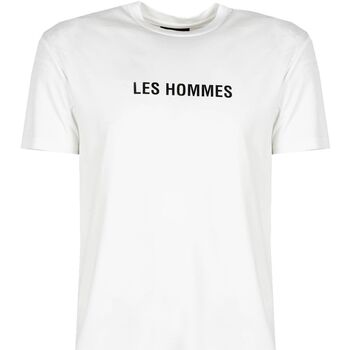 Υφασμάτινα Άνδρας T-shirt με κοντά μανίκια Les Hommes LF224302-0700-1009 | Grafic Print Άσπρο