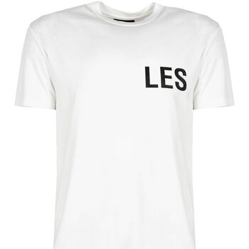 Υφασμάτινα Άνδρας T-shirt με κοντά μανίκια Les Hommes LF224300-0700-1009 | Grafic Print Άσπρο