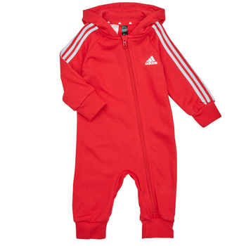Υφασμάτινα Παιδί Ολόσωμες φόρμες / σαλοπέτες Adidas Sportswear 3S FT ONESIE Red / Άσπρο