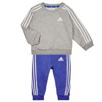 Υφασμάτινα Αγόρι Σετ Adidas Sportswear 3S JOG Grey / Άσπρο / Μπλέ
