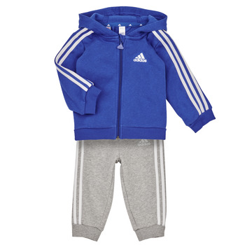 Υφασμάτινα Αγόρι Σετ Adidas Sportswear 3S FZ FL JOG Μπλέ / Άσπρο / Grey