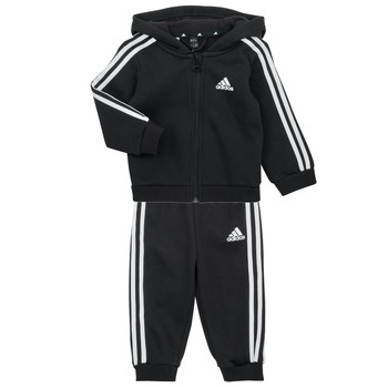 Υφασμάτινα Αγόρι Σετ Adidas Sportswear 3S FZ FL JOG Black / Άσπρο