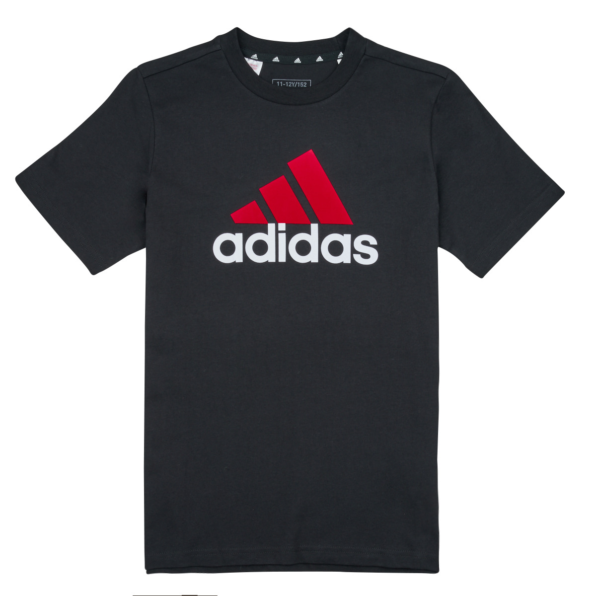 Υφασμάτινα Αγόρι T-shirt με κοντά μανίκια Adidas Sportswear BL 2 TEE Black / Red / Άσπρο
