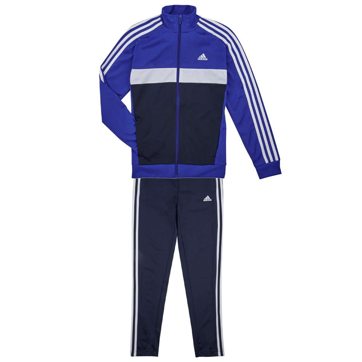 Υφασμάτινα Αγόρι Σετ από φόρμες Adidas Sportswear 3S TIBERIO TS Μπλέ / Άσπρο