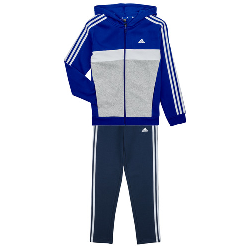 Υφασμάτινα Αγόρι Σετ από φόρμες Adidas Sportswear 3S TIB FL TS Μπλέ / Grey