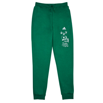Υφασμάτινα Παιδί Φόρμες Adidas Sportswear BLUV Q3 PANT Green / Άσπρο