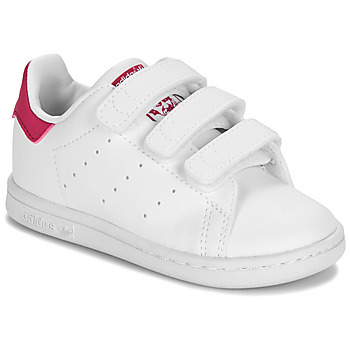 Παπούτσια Κορίτσι Χαμηλά Sneakers adidas Originals STAN SMITH CF I Άσπρο / Ροζ