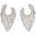 Ρολόγια & Kοσμήματα Γυναίκα Σκουλαρίκια Luna Collection 70116 Silver