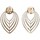 Ρολόγια & Kοσμήματα Γυναίκα Σκουλαρίκια Luna Collection 70109 Άσπρο