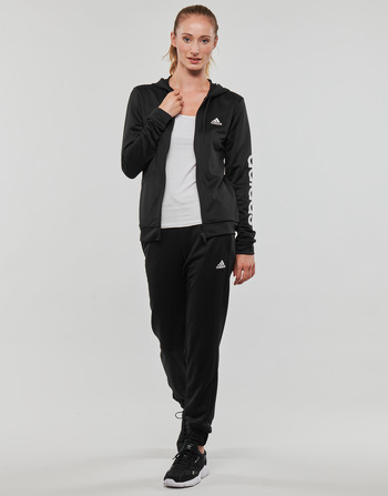 Υφασμάτινα Γυναίκα Σετ από φόρμες Adidas Sportswear LINEAR TS Black / Άσπρο