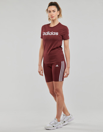 Adidas Sportswear LIN T Brown / Άσπρο