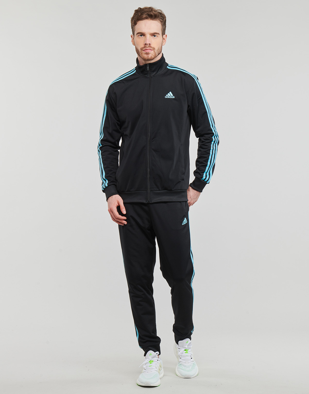 Υφασμάτινα Άνδρας Σετ από φόρμες Adidas Sportswear 3S TR TT TS Black / Μπλέ