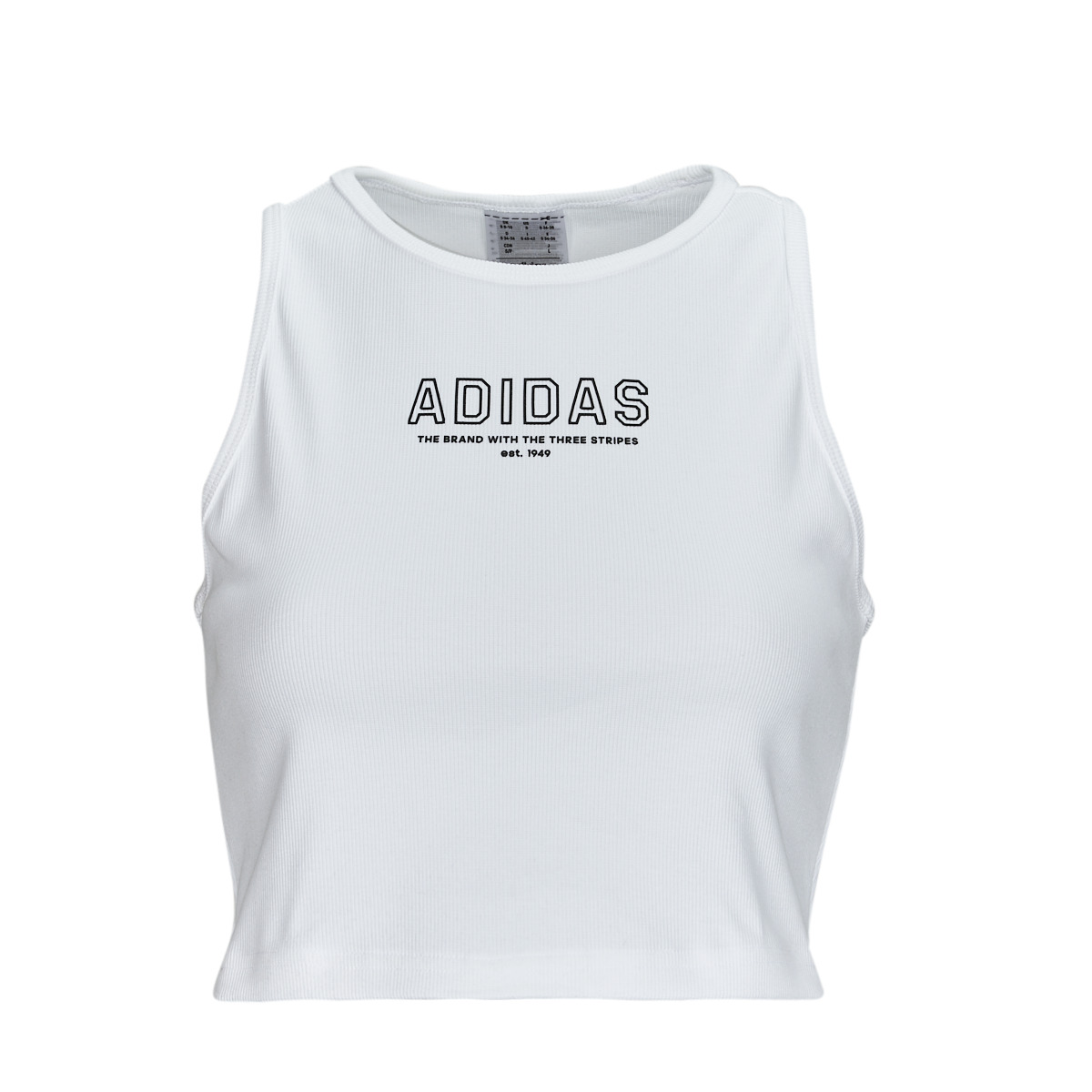 adidas  T-shirt με κοντά μανίκια adidas Crop Top WHITE