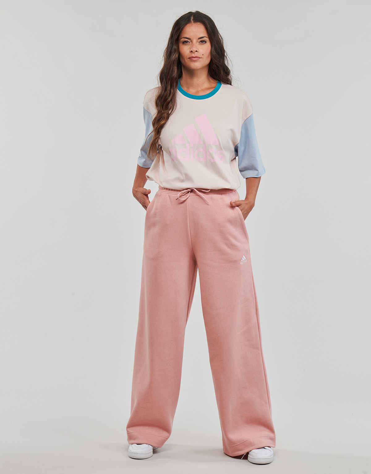 Υφασμάτινα Γυναίκα Φόρμες Adidas Sportswear Pants WONMAU Ροζ